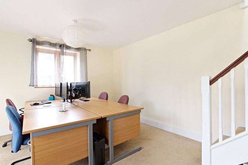 The home office can be accessed from the drawing room and has a window to the side and a door to the rear garden. This home office is also awfully spacious compared to some of the makeshift areas many of us are working out of in lockdown.