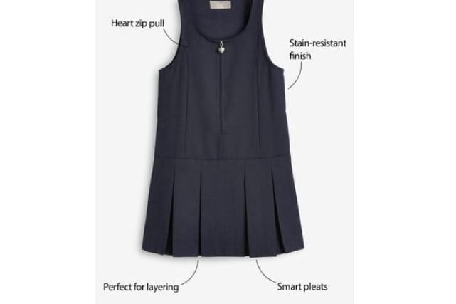 Zip Front Pinafore (3-14yrs) from Next (C) Riverside