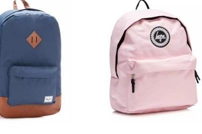 Herschel Supply Co - Navy Canvas 'Heritage' Backpack and Hype - Pink Backpack Set (C) Riverside