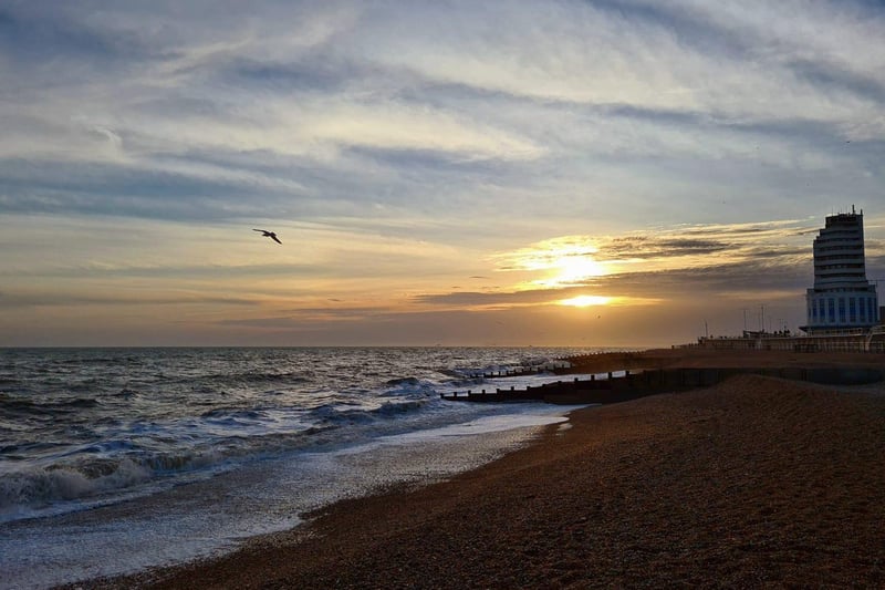 Caroline Marie shared this picture of a wonderful sky and beach scene