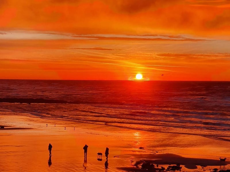 The evenings are certainly lengthening and there have been some wonderful sunsets, such as this one captured by Chris Davies