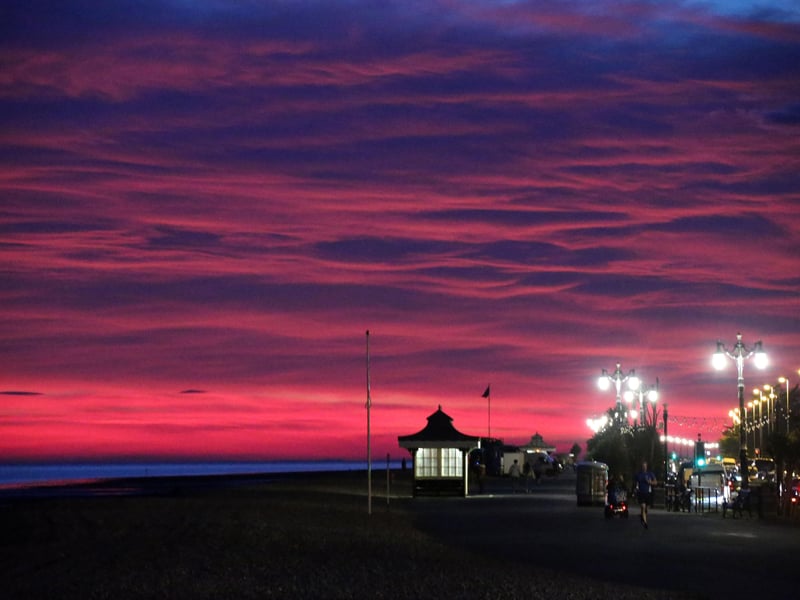 A spot on Worthing seafront has been named among the 25 best places in the world to watch the sun set