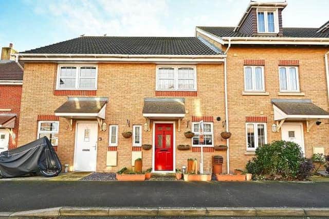 Modern, two bedroom, three bathroom, spacious terraced house with useful school and travel links. Price: £249,950