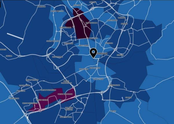 Covid case rates are high in some Peterborough areas - the big spike in the Millfield area is caused by an outbreak at the prison