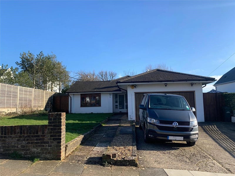 A fantastic detached bungalow is located in the popular Hove Park district of Hove.
