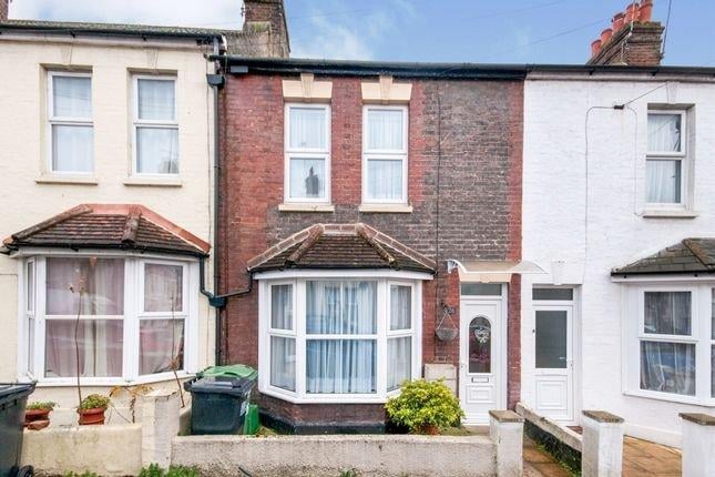Terraced house, entrance hall, lounge, dining room, kitchen, three bedrooms, one family bathroom, double glazing throughout, rear garden. Price: £210,000.