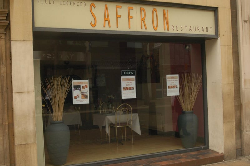 Saffron - Indian restaurant, in Broadway (now a shop).
