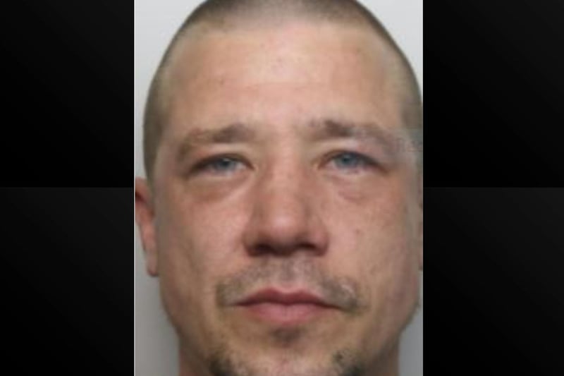 Stuart Doyle, aged 37 is known to frequent Brixworth, South Northants and Cosgrove — and wanted in connection with domestic abuse incidents. Incident No: 20000270139.