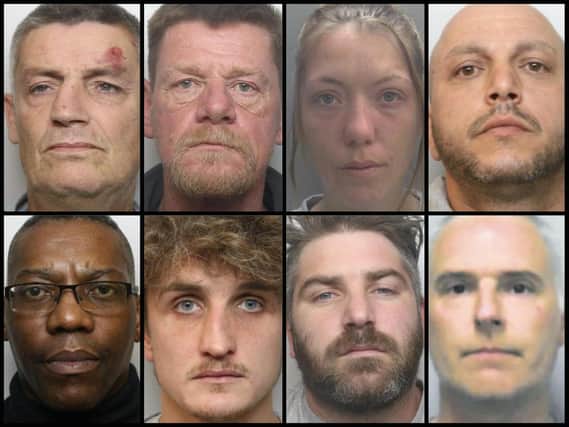 Just a few of the offenders jailed by judges in Northamptonshire during February
