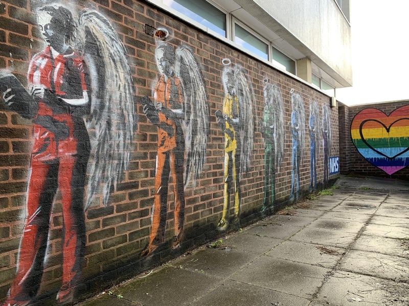 NHS mural by Worthing's Horace.