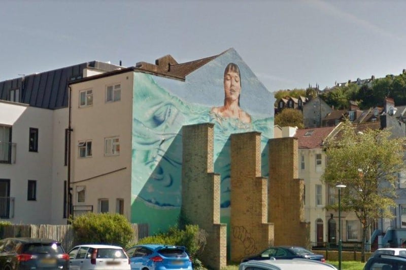 Smudge art work which overlooks Morrison's car park in Hastings. Picture: Google Street View