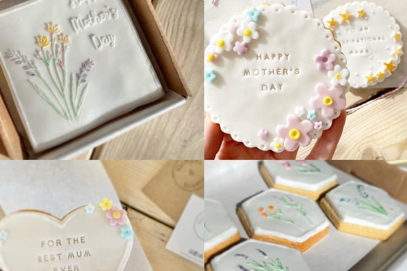 'Ginger and Stamp' are offering these intricately decorated biscuits. Most can be personalised with a special Mother's Day message. They are available in vanilla shortbread, gingerbread or chocolate flavours. Visit their Facebook page for the full range and prices.