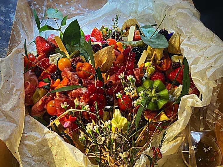 Cibo's 'Mother's Day Bouquet' is a magnificent grazing platter consisting of all sorts of savoury treats and comes with crackers, focaccia bread, chutney, carrot cake and pecan brownies - all for £50. Perfect for those who want to present their mums with a stunning and edible bouquet!