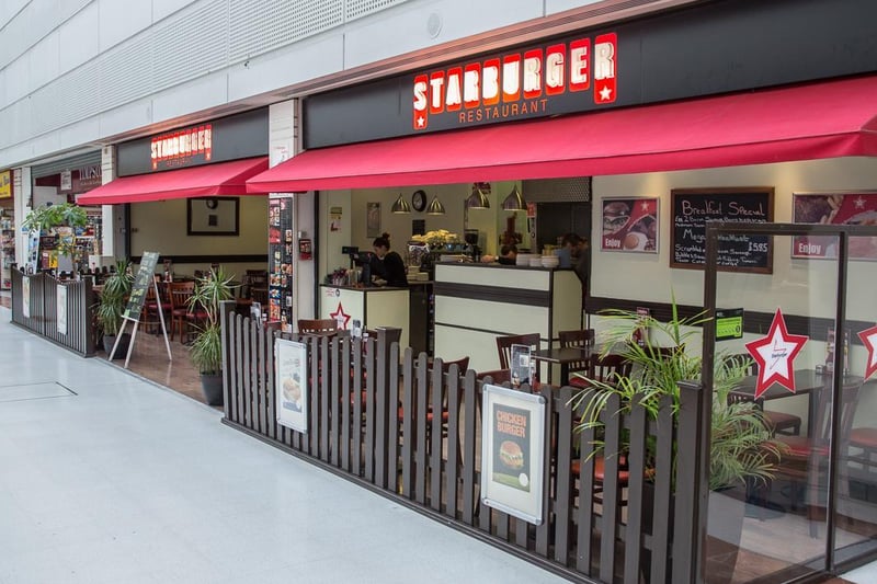 Enjoy a wide selection of delicious food, including burgers, all day breakfast, lighter bites, salads, desserts and beverages at Starburger in The Marlowes