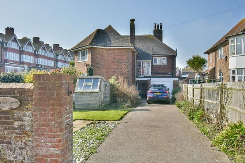 A spacious 3/4 bedroom first floor flat boasting sea views from many room. A good sized mainly lawned private gardens on the corner of Middlesex and Knole road with flower and shrub borders, timber potting shed with a brick boundary wall. Price: £395,000.