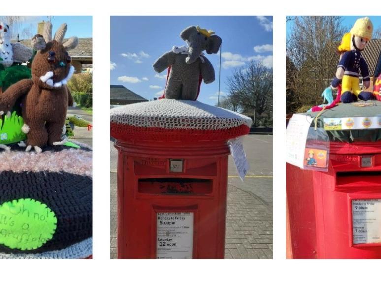 Hemel Hempstead Yarn Bomb are raising money for BookTrust