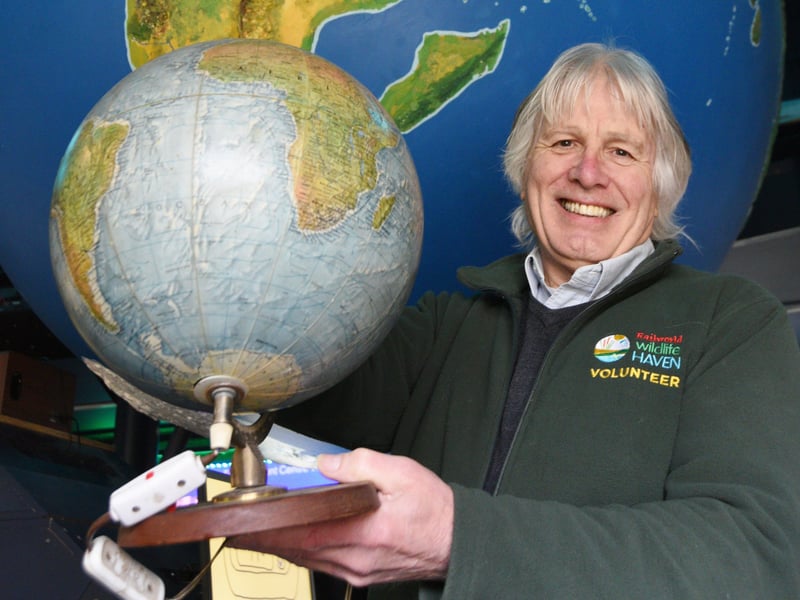 Brian Pearce at Railworld's Earth Centre.