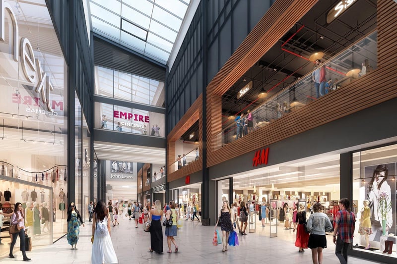 This image shows how the Empire cinema will appear in the Queensgate centre.