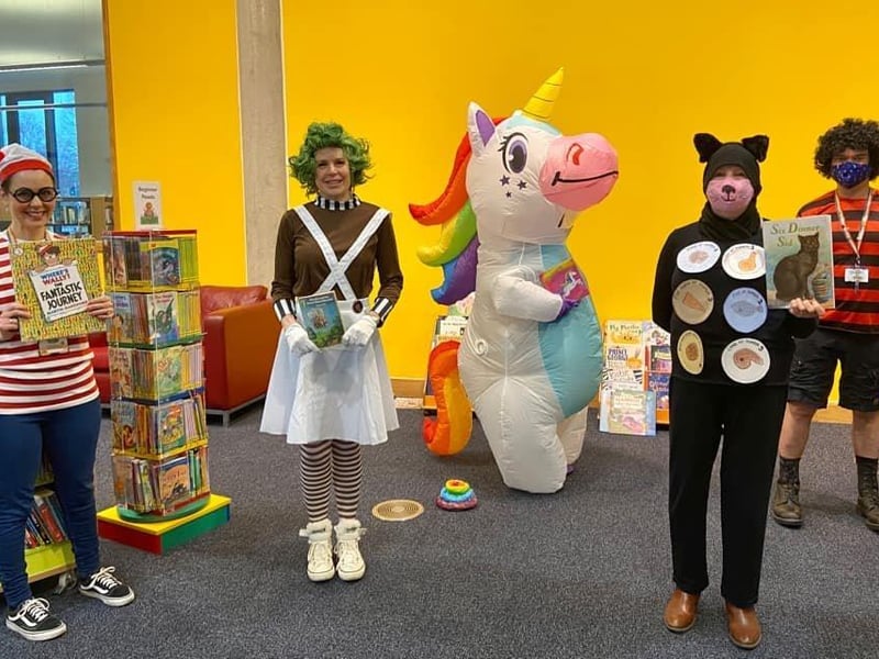 Rach Gibbons shared this photo of Crawley Library staff