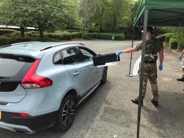 A new drive-through conronavirus testing site opened in Hemel Hempstead. Published on June 19, 2020