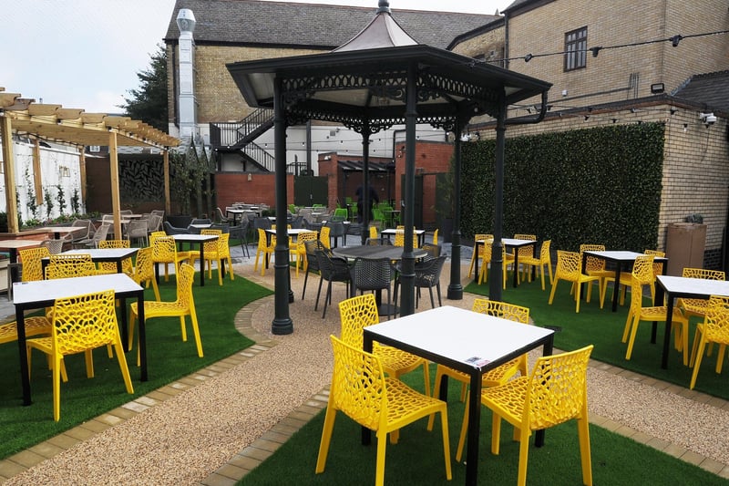 The garden at the College Arms in Broadway, Peterborough will be opening.