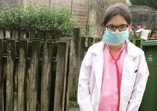 LaCeie Reid, from Robsack Wood School as superhero doctor SUS-210503-092337001