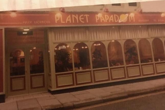 Planet Papadom - another old Rony Choudhury restaurant in Park Road.