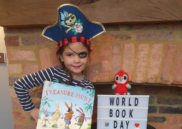 Aliyah, aged six, as a Pirate from We're Going on  Treasure Hunt SUS-210503-103803001