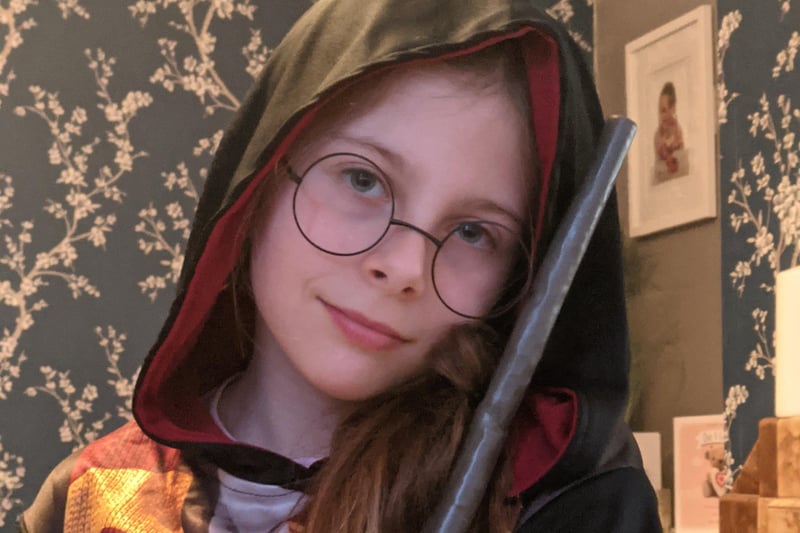 Alanah Edwards from Baird Primary School, as Harry Potter SUS-210503-112656001