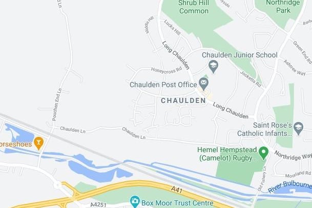 1,456 people have been vaccinated in Chaulden. This represents 35% of people aged 16 and over in the area. (C) Google Maps