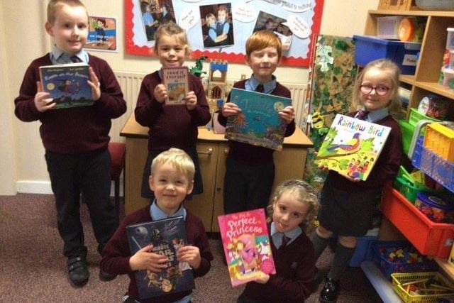 Mrs Stonetreets Class at William Alvey School brought in their favourite books. EMN-210603-170332001