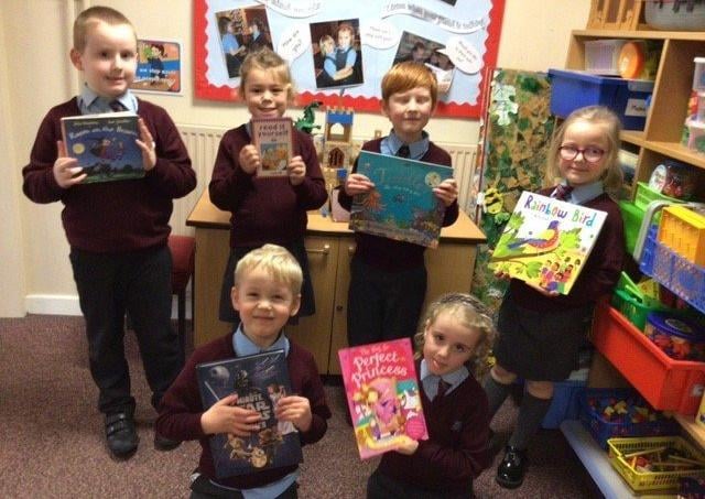 Mrs Stonetreets Class at William Alvey School brought in their favourite books. EMN-210603-170332001