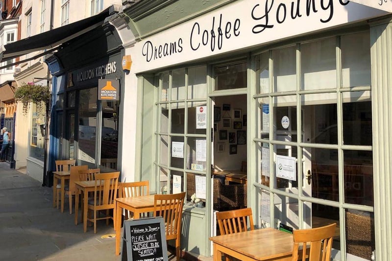Dreams Coffee Lounge, situated on St Giles Street in Northampton town centre, is a  cafe offering breakfast, afternoon teas and a range of tasty treats. They received a total percentage of 78.93 of excellent ratings on Tripadvisor.