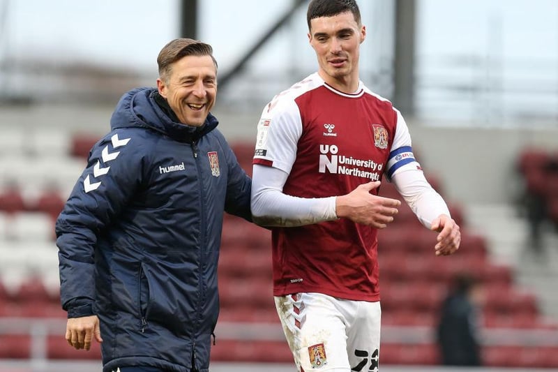 Continues to be a revelation for the Cobblers since joining two months ago. Won everything that came his way, either aerially or on the ground, and is a very composed figure at the centre of defence. Even finished the game as captain... 9