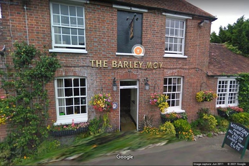 The Barley Mow is a traditional village pub serving a wide variety of food which includes 'fresh and crisp' fish and chips according to a Tripadvisor user. Scores 4.5 out of 5 on Tripadvisor.