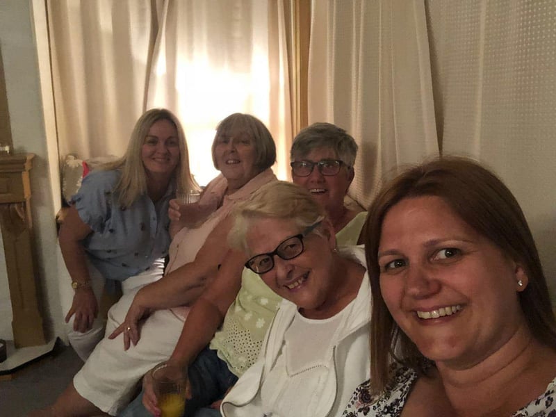 Pam Harford said: "These four women get me through. Jan Bullen, Tracy Savage, Tracy Jones Tanja Finkenbrink."