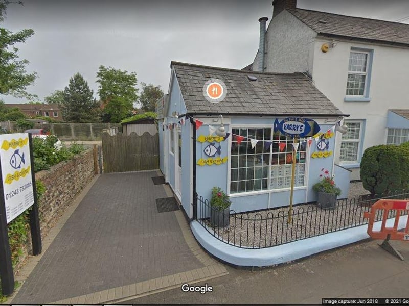 Harry's is a traditional fish bar serving 'top quality' 'tasty' and 'grease free' fish and chips according to several reviews. Scores 4.5 out of 5 on Tripadvisor.
