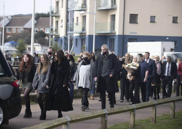 Hundreds of people turned out for fisherman Robert Morley’s funeral in Newhaven