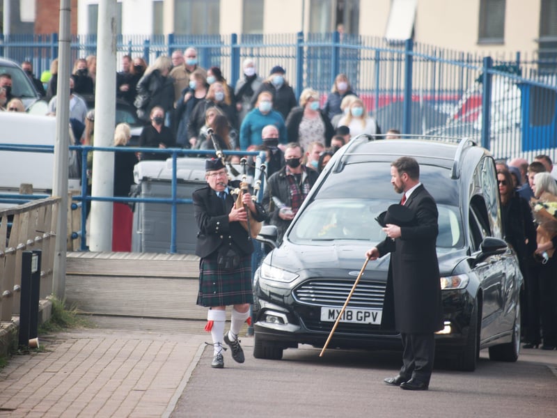 Hundreds of people turned out for fisherman Robert Morley’s funeral in Newhaven