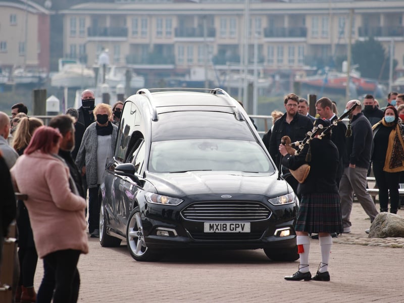 Hundreds of people turned out for fisherman Robert Morley’s funeral in Newhaven