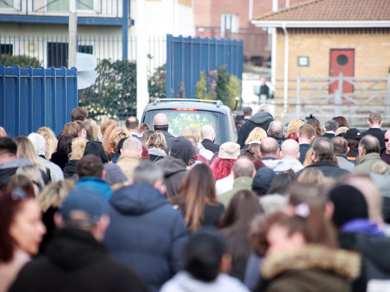 Hundreds of people turned out for fisherman Robert Morley’s funeral in Newhaven