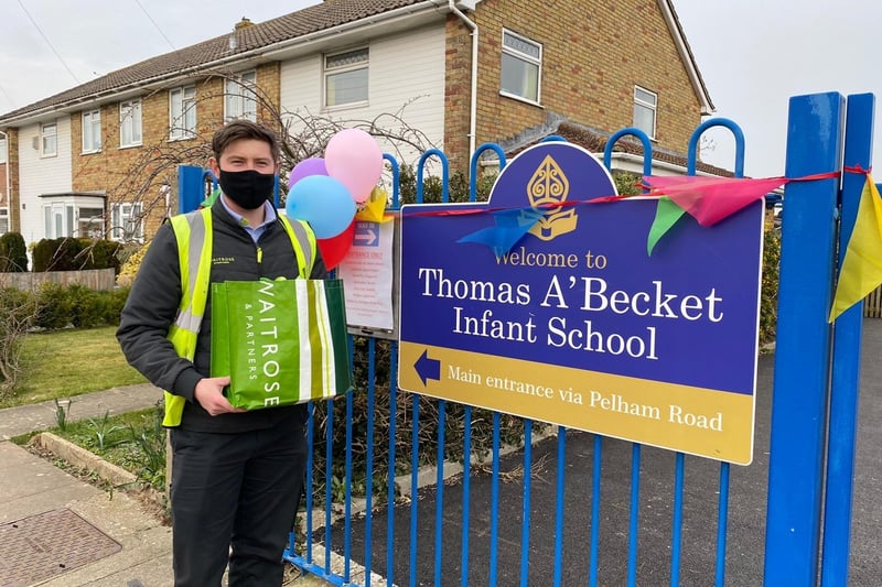 Delivery to Thomas A'Becket Infant School in Tarring