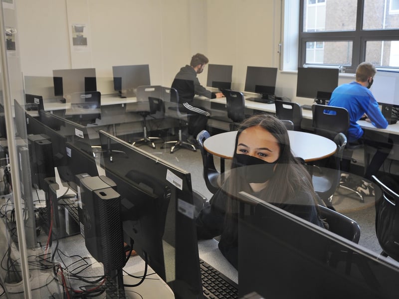 Year 11 students using their IT suite.