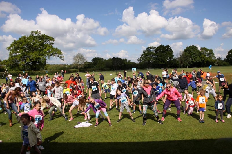 Images by Ron Hill from the 2019 Little Horsted Fun Run - let's hope the event can return this year after an enforced break in 2020