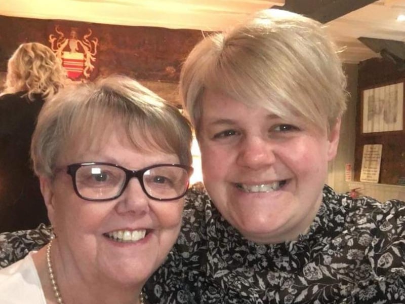 Rachel Castledine pictured with her mum, Linda Mackay. Rachel said: "I love her to the moon and stars."