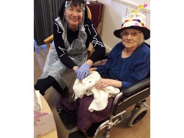 Betty and her Daughter Pam at Ashlyns Care Home in Berkhamsted