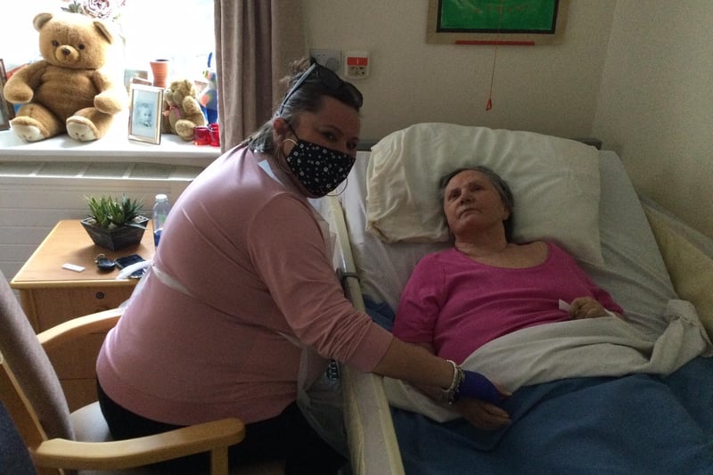 Sonja was visited by her daughter Helle at The Lodge Care Home in Hemel Hempstead