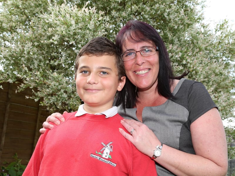 Tom Barton, 10, who saved his mum Deborah Marquis from choking to death May 2014..