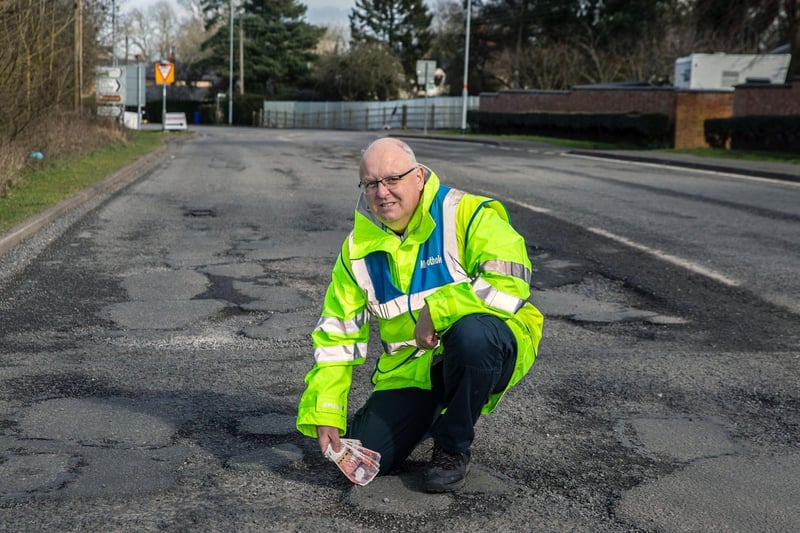 Mark said it costs about £50 on average to fill a pothole