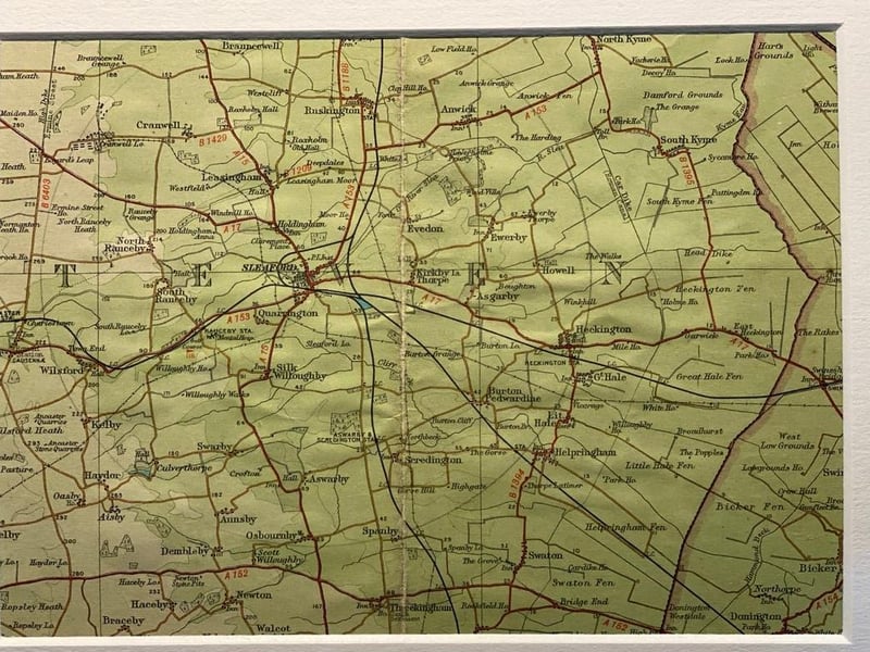 An original 1944 historic half inch to a mile map by Bartholomew’s, printed on paper and depicting Sleaford, Heckington and surrounding area, Priced at £9.99 from Daisys Vintage Maps. Occasional folds can be seen but cannot be flattened. Ideal as a bespoke wall mount for an original present. Go to: https://www.etsy.com/uk/listing/932507265/sleaford-heckington-and-surrounding-area EMN-211203-174423001